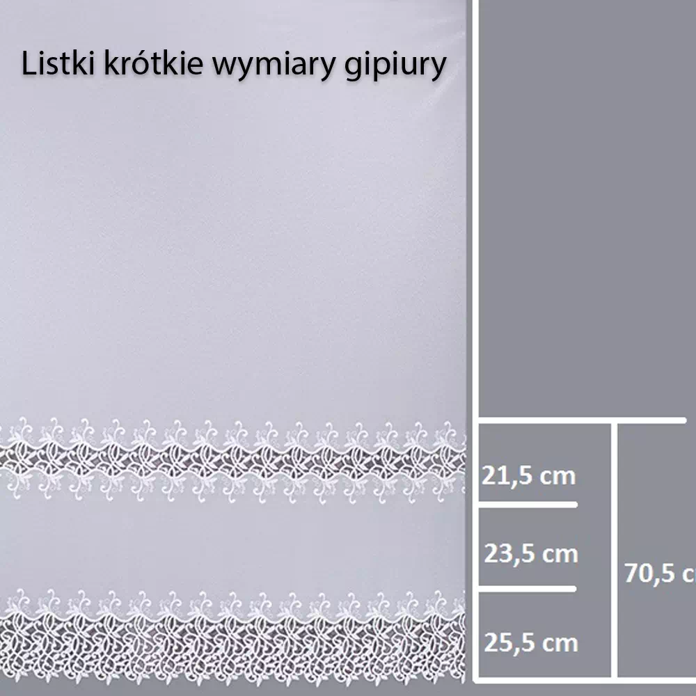 jaka wysokość gipiury listki